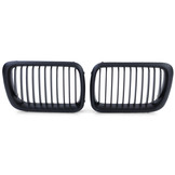 Autogrille geschikt voor BMW 3 Serie E36 Coupe Cabrio - Sport rooster - Performance ZWART MAT