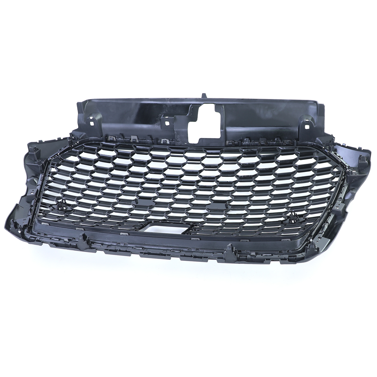 Honingraat grill - Audi A3 8V 16-20 - Badgeloos - Zwart glans