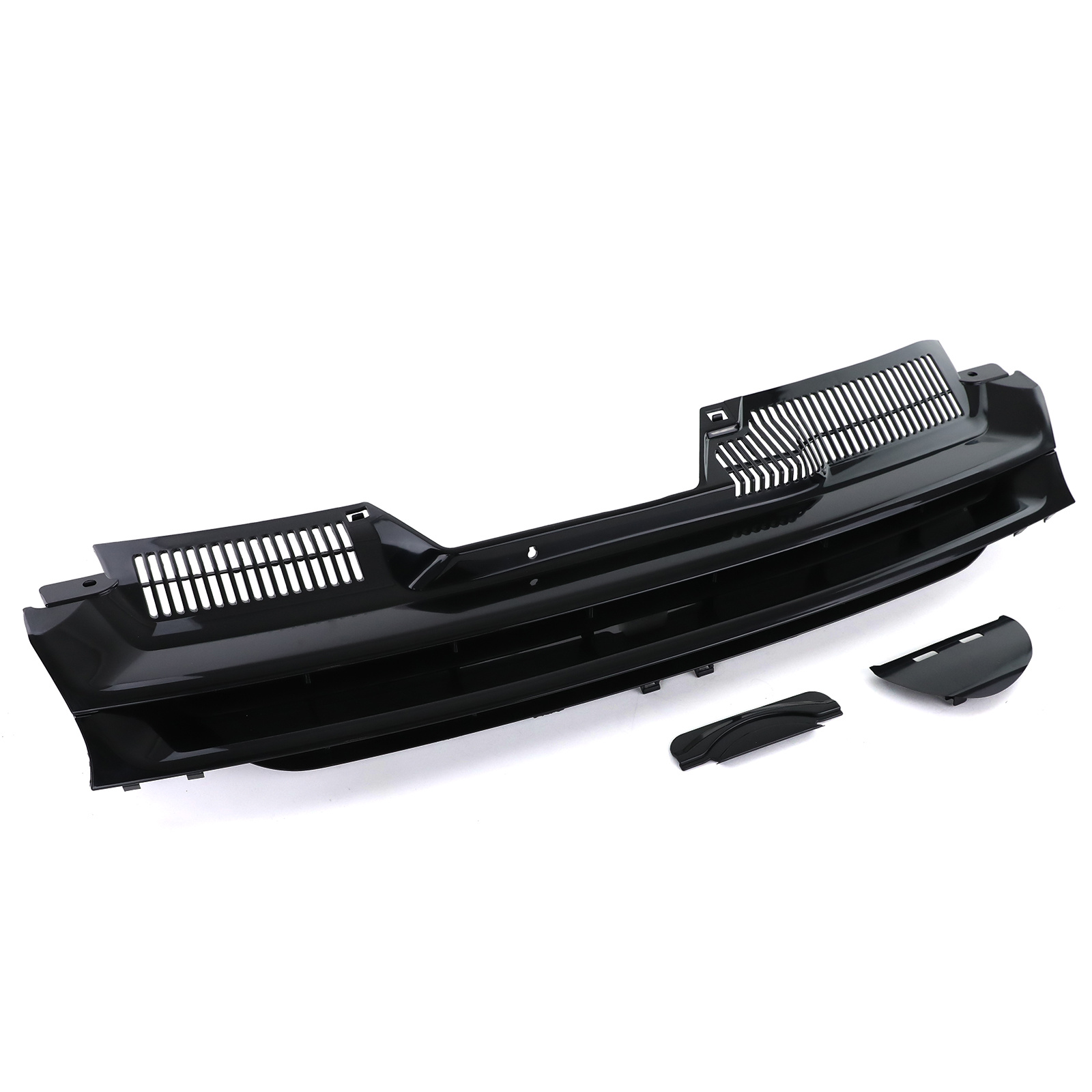Autogrille - VW Golf 5 03-09 - Badgeloos zwart - Inclusief halve maan