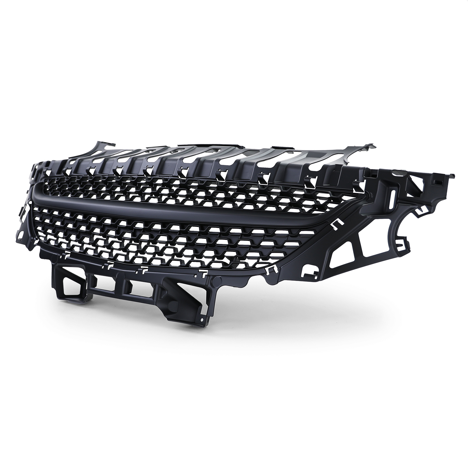 Autogrille - Opel Adam vanaf 2012 - Sportief ontwerp - Badgeloos en zwart mat
