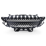 Autogrille geschikt voor Opel Adam vanaf 2012 - Sportief ontwerp - Badgeloos en zwart mat