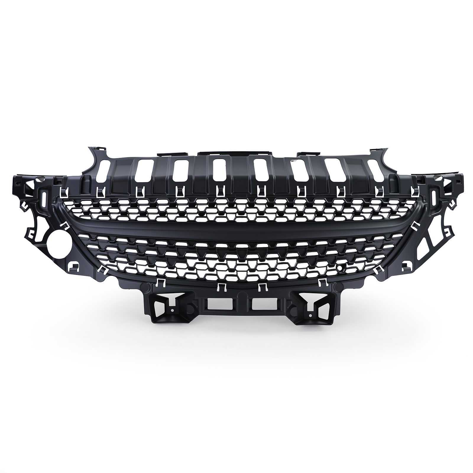 Autogrille - Opel Adam vanaf 2012 - Sportief ontwerp - Badgeloos en zwart mat