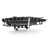 Autogrille geschikt voor Opel Adam vanaf 2012 - Sportief ontwerp - Badgeloos en zwart mat