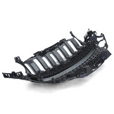 Autogrille geschikt voor Opel Adam vanaf 2012 - Sportief ontwerp - Badgeloos en zwart mat