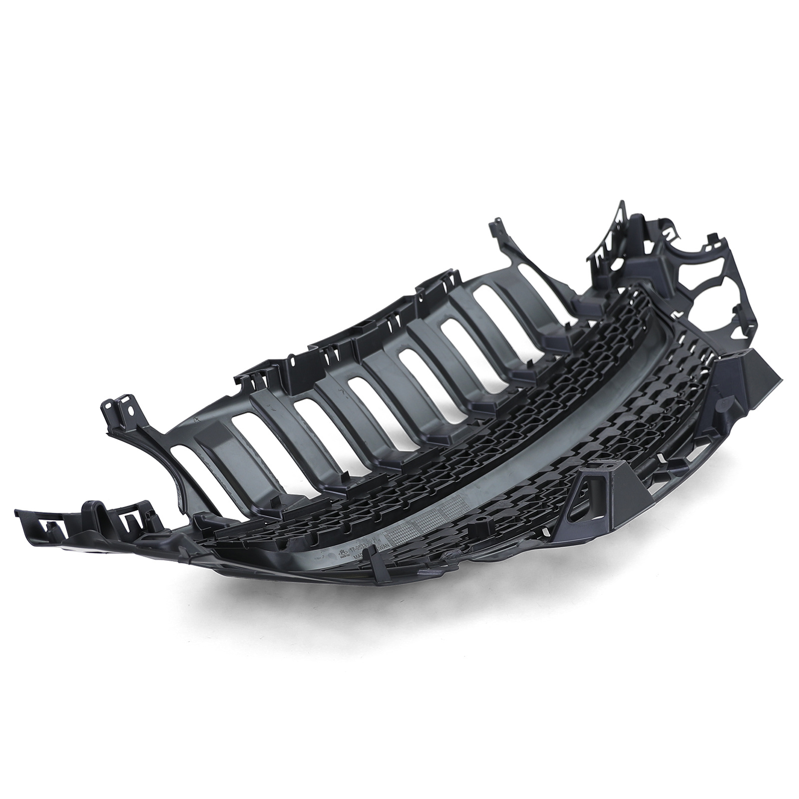 Autogrille geschikt voor Opel Adam vanaf 2012 - Sportief ontwerp - Badgeloos en zwart mat