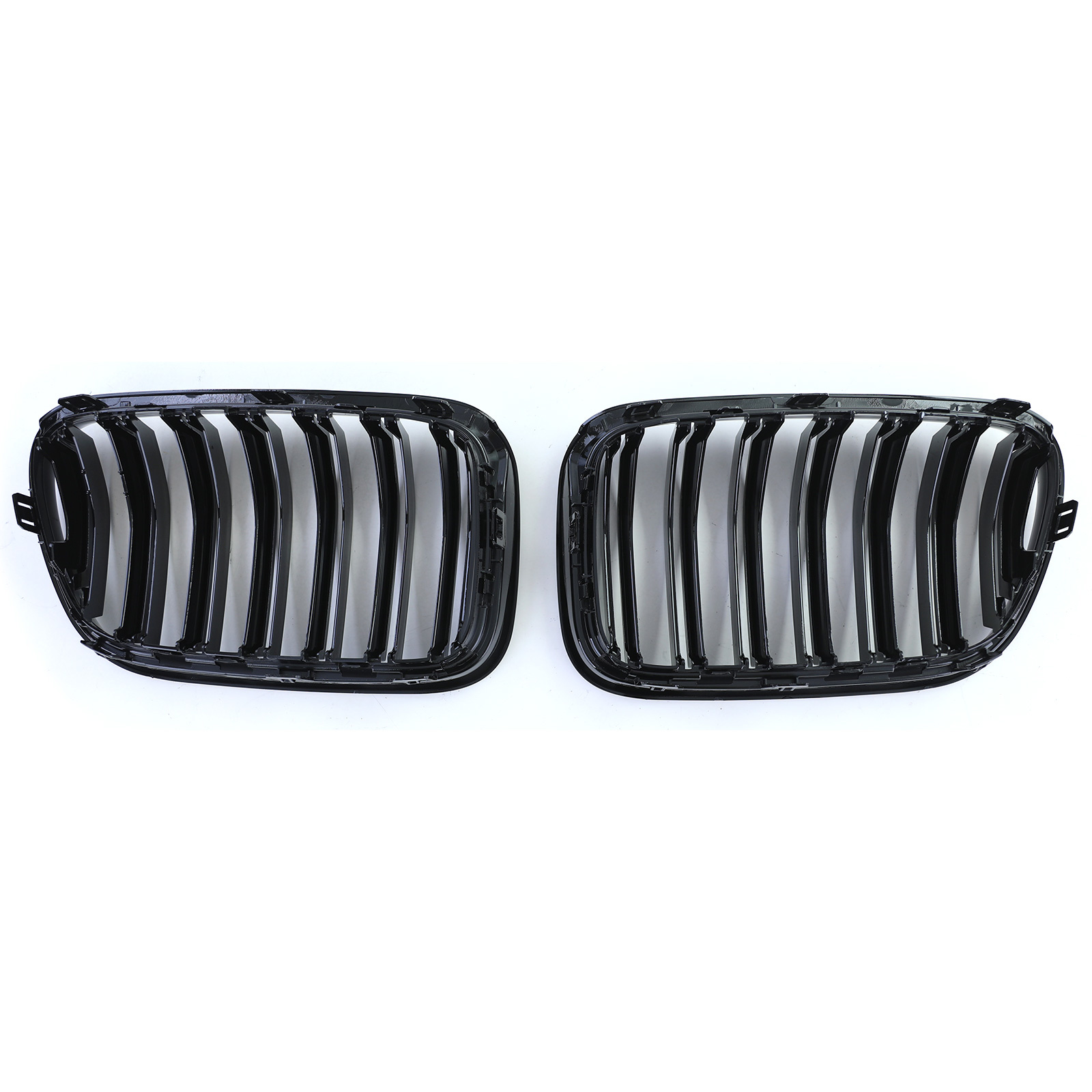Sportgrille geschikt voor BMW X3 F25 10-14 - Dubbele stang - Glans zwart