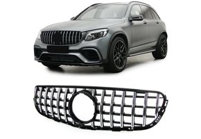 Autogrille - Mercedes GLC X253 Coupe C253 15-19 - Sportieve look - Zwart Chroom