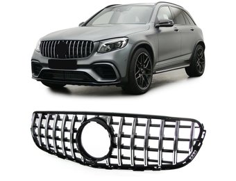 Autogrille - Mercedes GLC X253 Coupe C253 15-19 - Sportieve look - Zwart Chroom