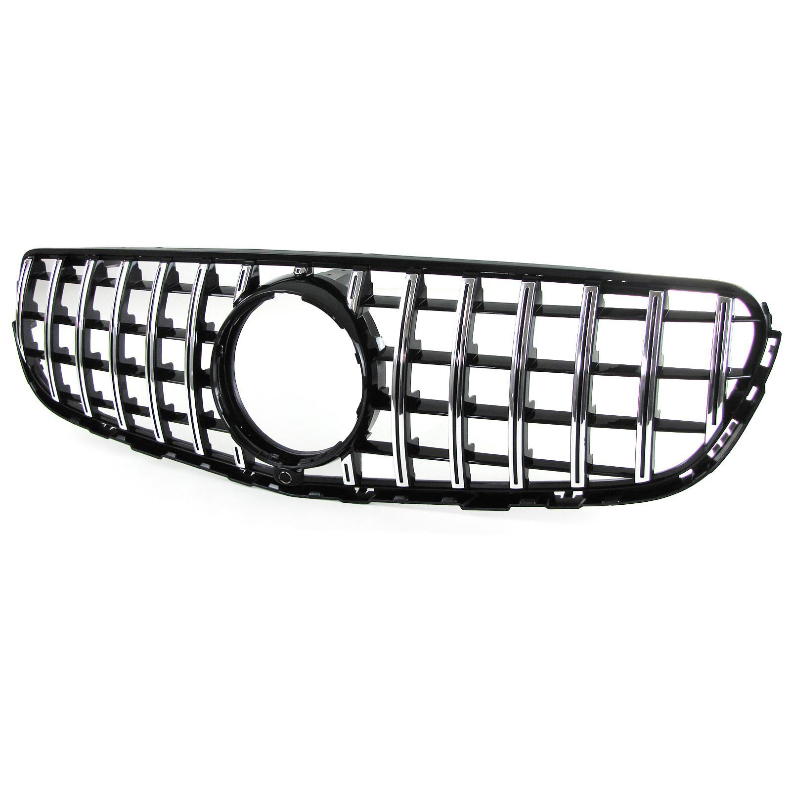 Autogrille geschikt voor Mercedes GLC X253 Coupe C253 15-19 - Sportieve look - Zwart Chroom