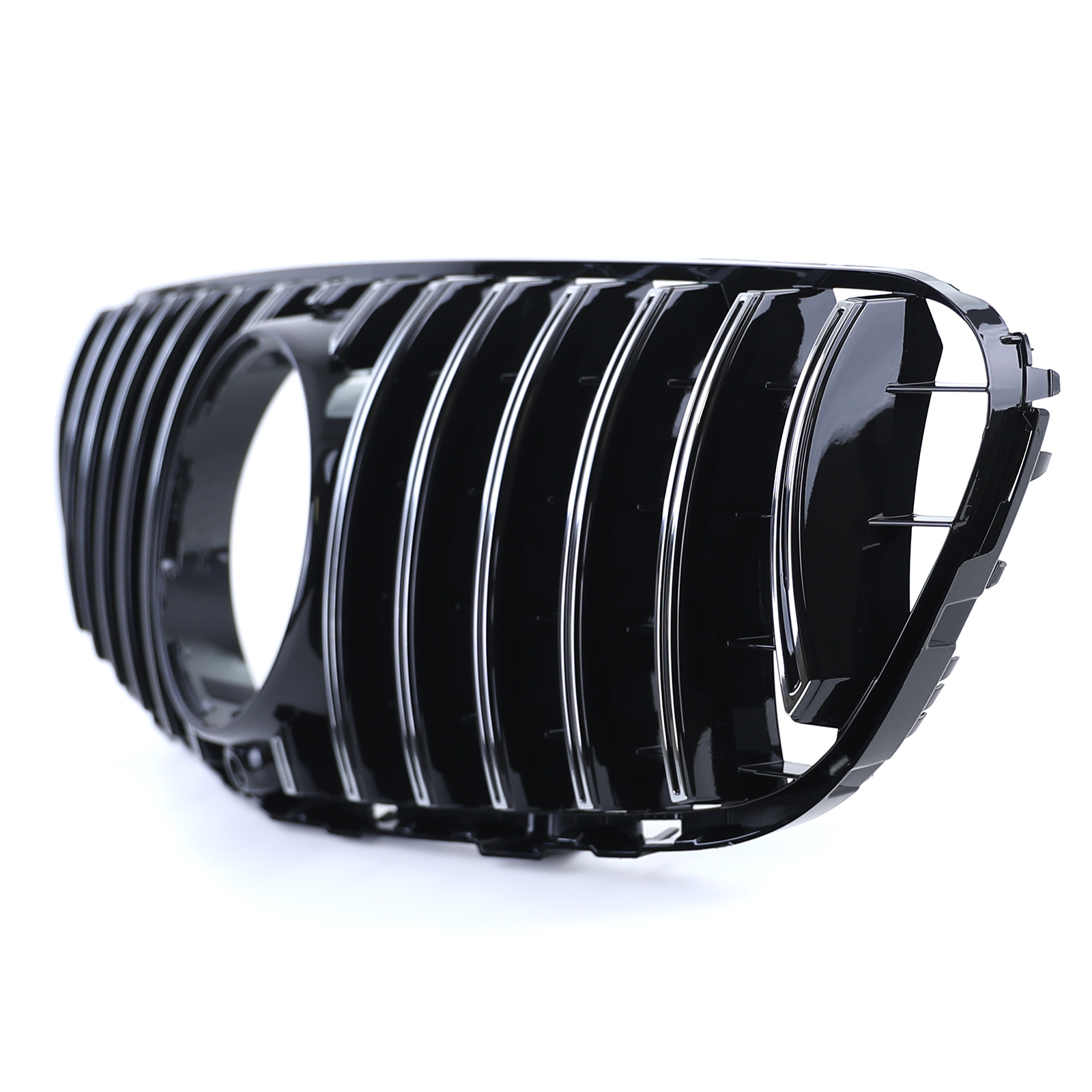 Autogrille geschikt voor Mercedes GLC X253 Coupe C253 15-19 - Sportieve look - Zwart Chroom