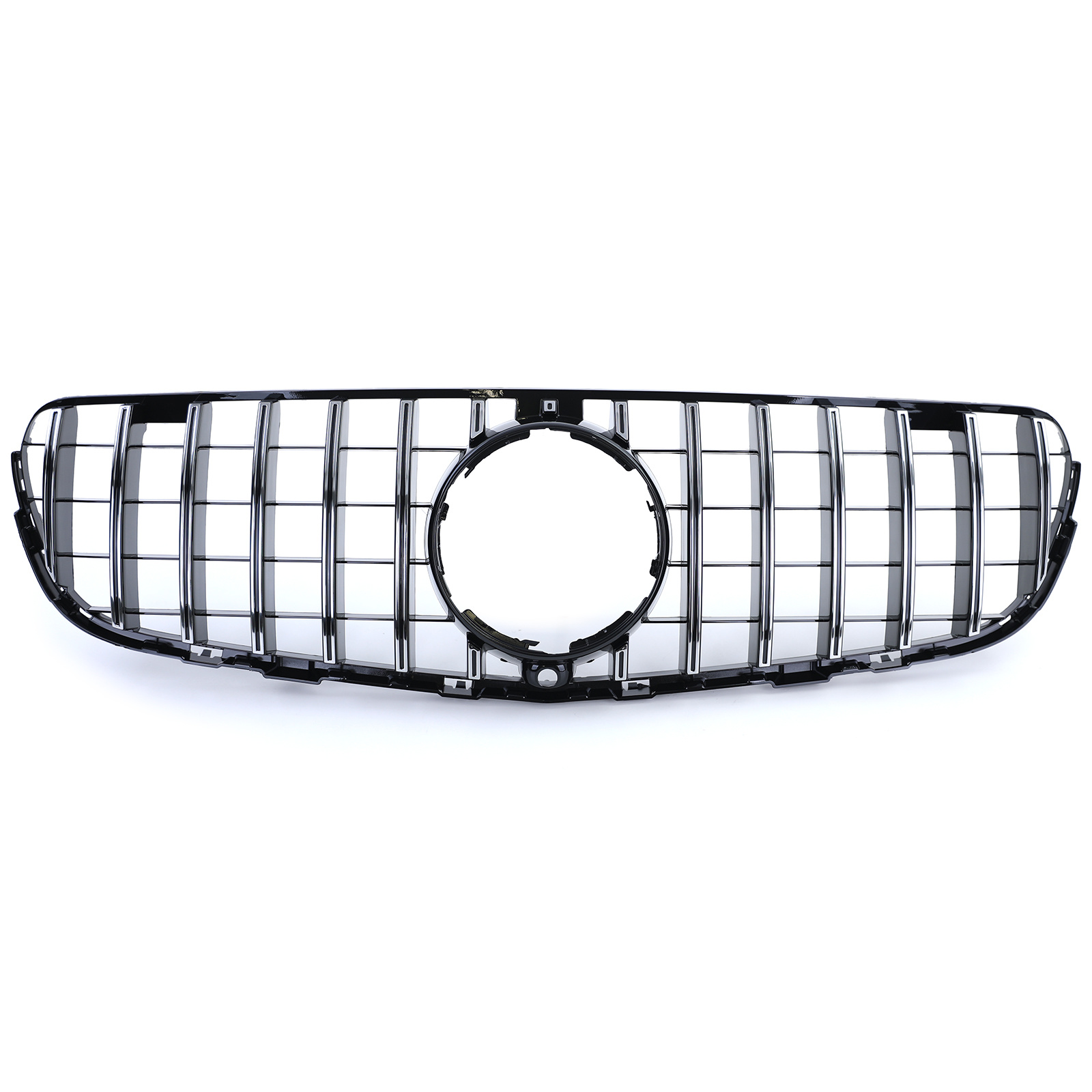 Autogrille geschikt voor Mercedes GLC X253 Coupe C253 15-19 - Sportieve look - Zwart Chroom