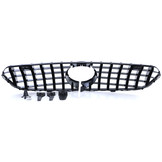 Autogrille geschikt voor Mercedes GLC X253 Coupe C253 15-19 - Sportieve look - Zwart Chroom