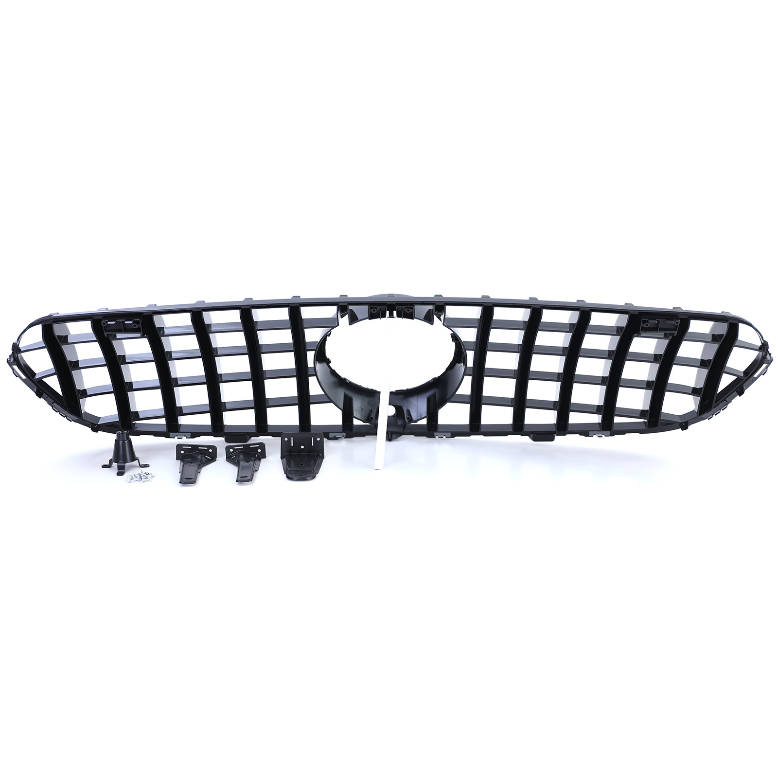 Autogrille geschikt voor Mercedes GLC X253 Coupe C253 15-19 - Sportieve look - Zwart Chroom