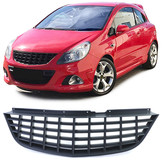 Autogrille geschikt voor Opel Corsa D 06-10 - Zwart - Sportief zonder embleem