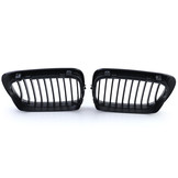 Autogrille - geschikt voor BMW 3 Serie E46 Coupe Cabrio 99-03 - Sport Grille - Performance Zwart Mat