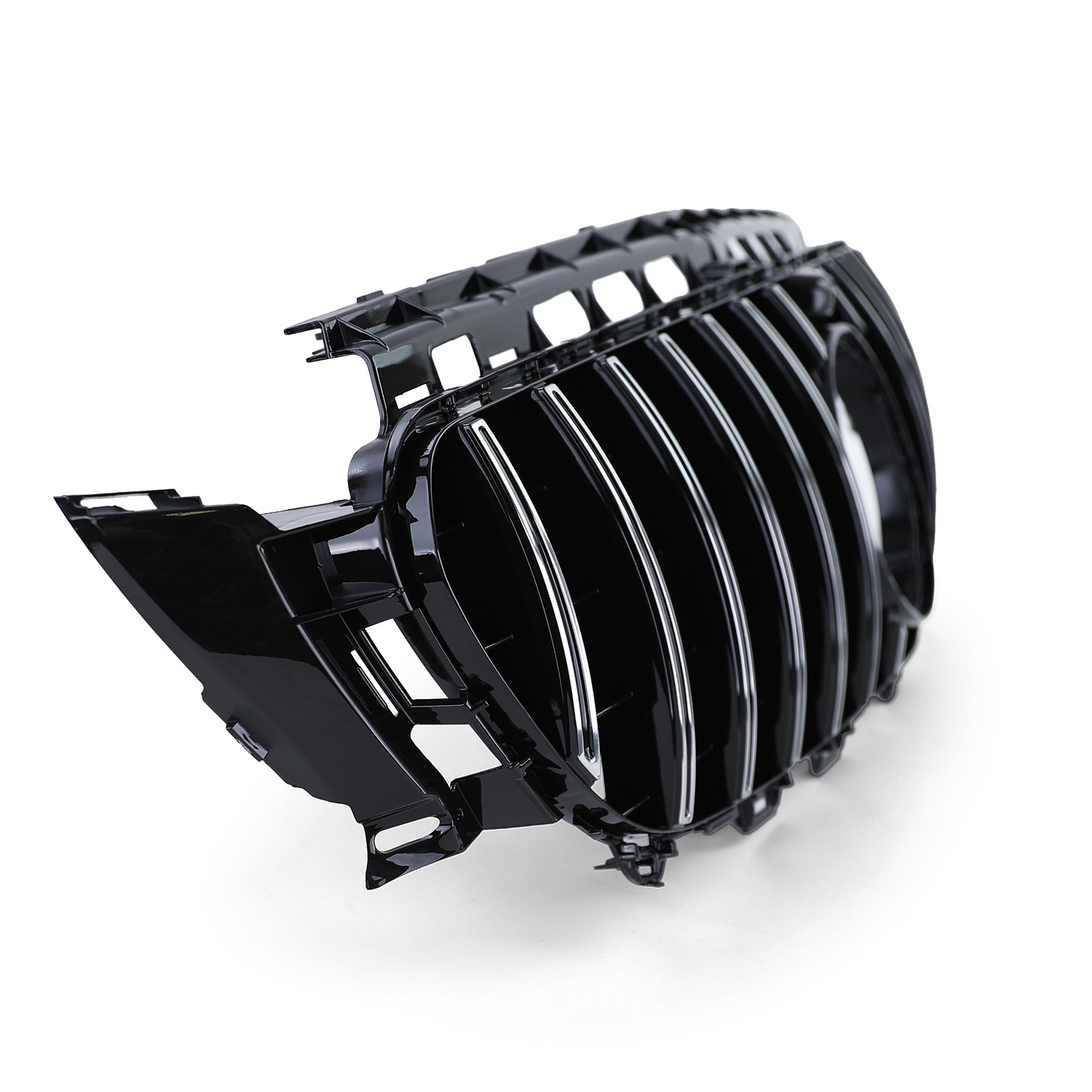 Autogrille geschikt voor Mercedes E-klasse W213 S213 16-20 - Sport optiek - Zwart/Chroom