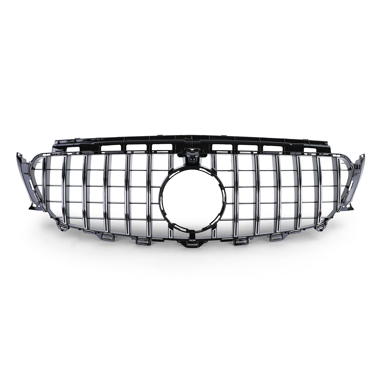 Autogrille geschikt voor Mercedes E-klasse W213 S213 16-20 - Sport optiek - Zwart/Chroom