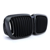 Autogrille geschikt voor BMW E46 Sedan Touring 98-01 - Performance zwart mat - 2 delig