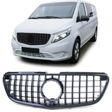 Autogrille geschikt voor Mercedes Vito W447 14-19 - Sport optiek - Zwarte glans