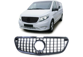 Autogrille geschikt voor Mercedes Vito W447 14-19 - Sport optiek - Zwarte glans