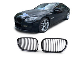 Autogrille - BMW 7 Serie F01 F02 F03 F04 08-13 - Sportieve look - Zwart glans
