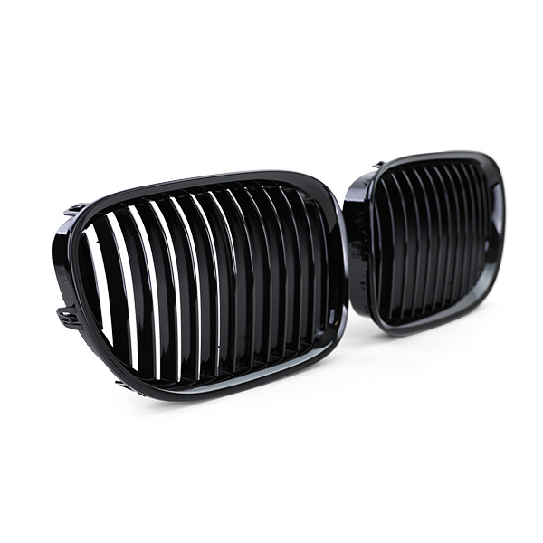 Autogrille - BMW 7 Serie F01 F02 F03 F04 08-13 - Sportieve look - Zwart glans