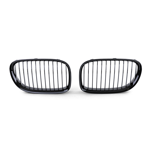 Autogrille - BMW 7 Serie F01 F02 F03 F04 08-13 - Sportieve look - Zwart glans