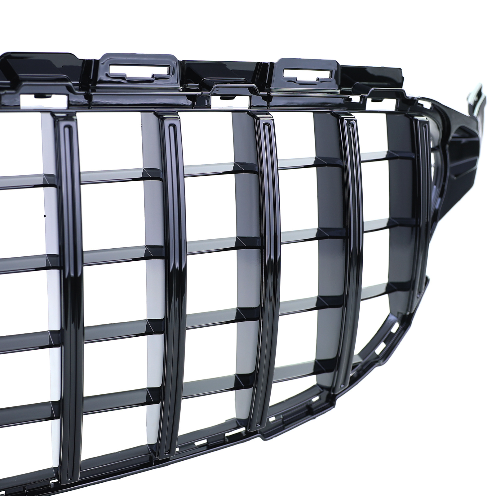 Autogrille - Mercedes C-klasse W205 S205 - Sport optiek - Zwart glanzend