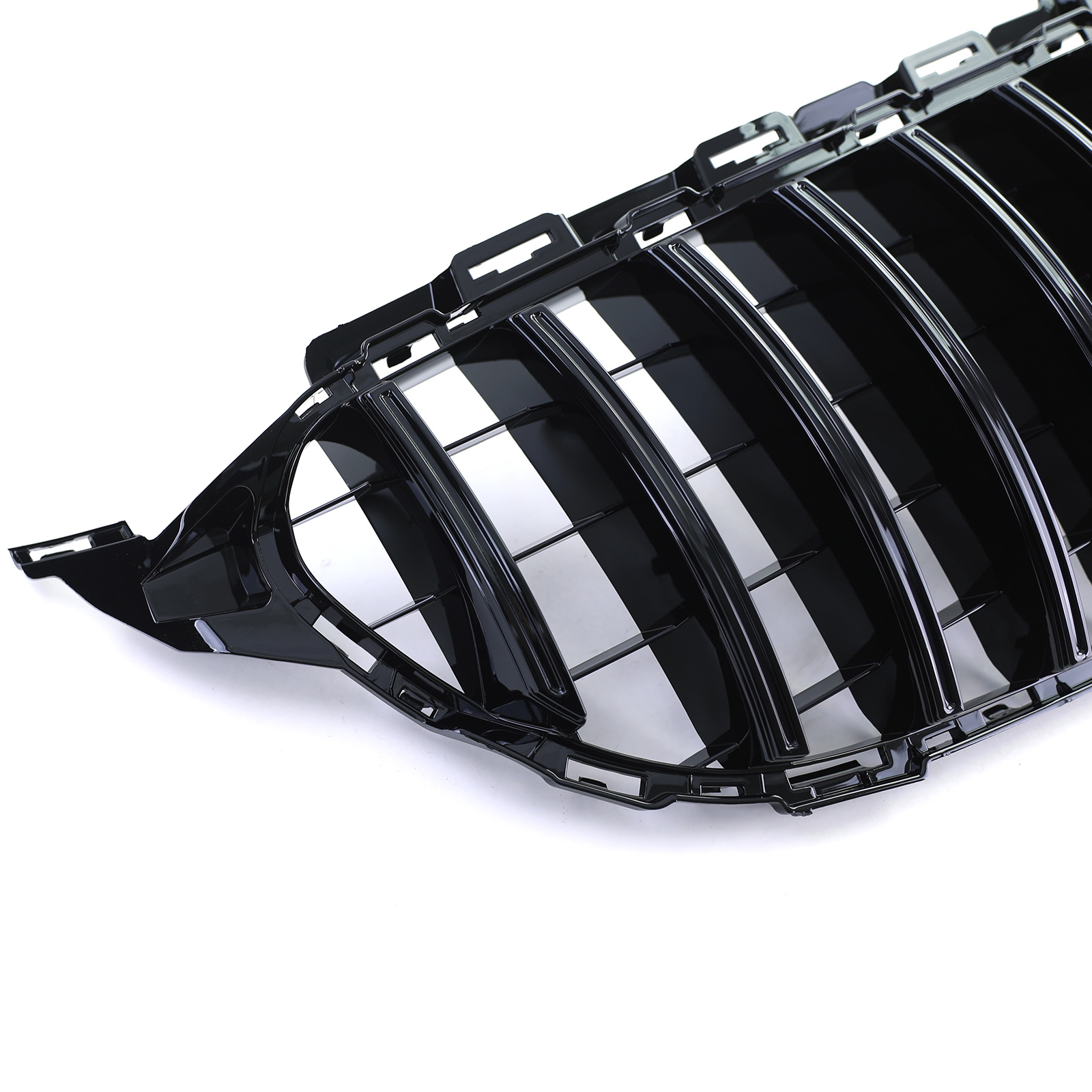 Autogrille - Mercedes C-klasse W205 S205 - Sport optiek - Zwart glanzend