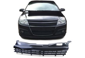 Autogrille geschikt voor Opel Astra H 04-06 - Sportieve look - Zwart