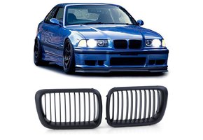Autogrille - BMW 3 Serie E36 96-99 - Sportief rooster - Performance zwart mat