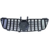 Autogrille geschikt voor Mercedes M Klasse ML W164 05-08 - Sportieve Look - Glans Zwart/Chroom
