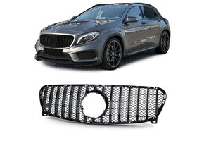 Autogrille - Mercedes GLA X156 13-16 - Glanzend zwart - Sport optiek