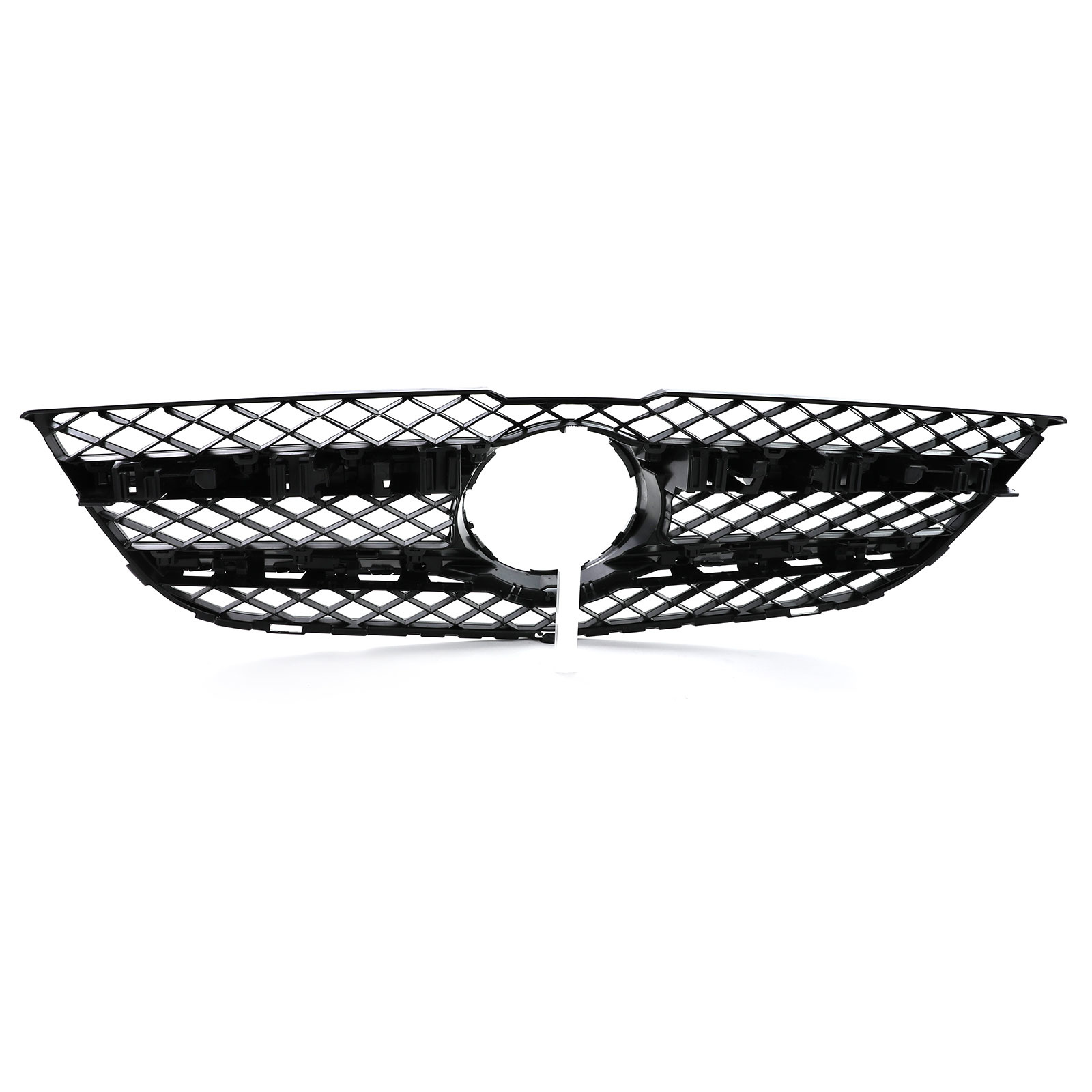Autogrille - Mercedes GLK X204 12-15 - Sport Optiek - Zwart Zilver Chroom