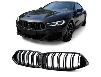 Radiateurgrille - BMW 8 Serie G14 G15 G16 - Dubbele stang - Zwart glans