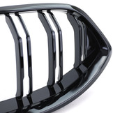 Radiateurgrille - BMW 8 Serie G14 G15 G16 - Dubbele stang - Zwart glans