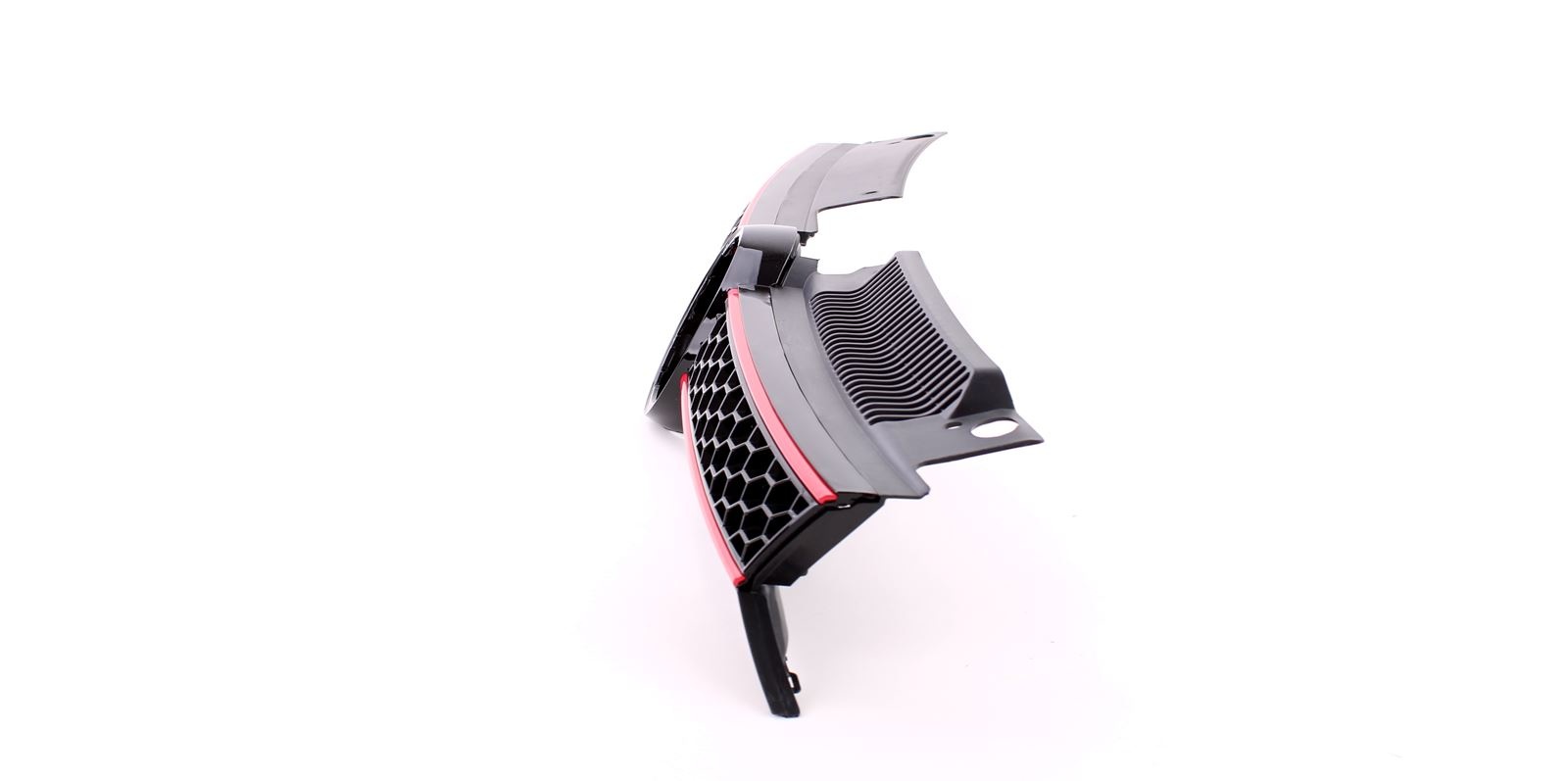 Honingraat grill - VW Golf 6 GTI 08-13 - Sportief rooster - Zwart/rood