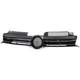 Autogrille geschikt voor VW Golf 6 08-13 - Sportrooster - Zwart Glans met Chromen strips