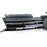 Autogrille geschikt voor VW Golf 6 08-13 - Sportrooster - Zwart Glans met Chromen strips