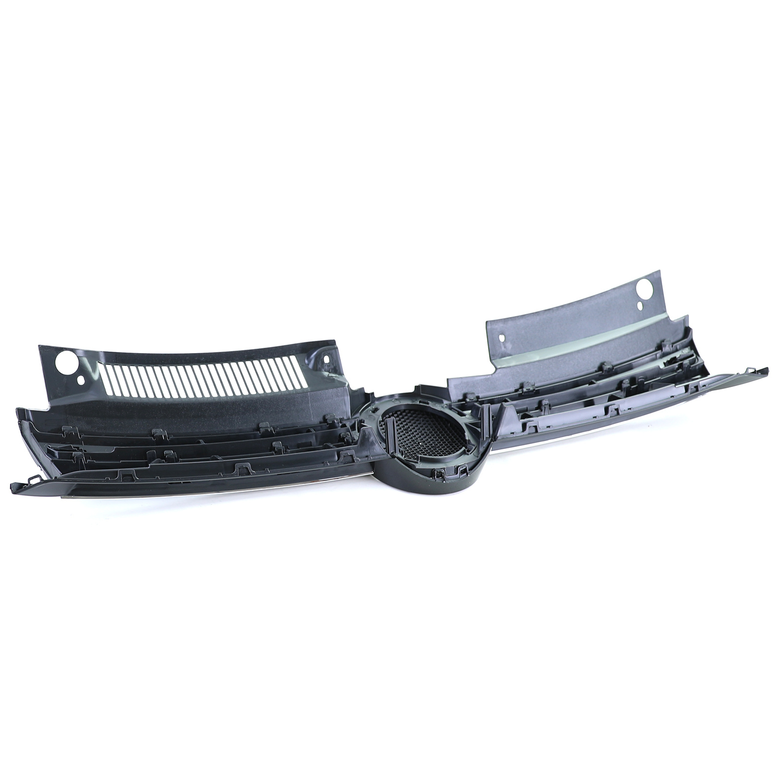 Autogrille - VW Golf 6 08-13 - Sportrooster - Zwart Glans met Chromen strips