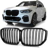 Radiateurrooster - BMW X5 G05 - Sportief design - Dubbele stang, glanzend zwart