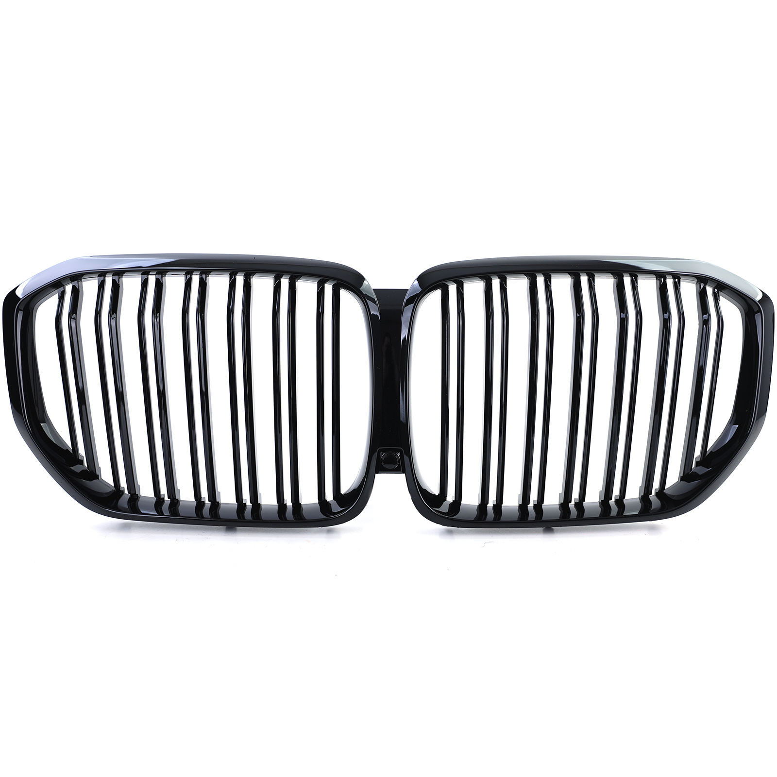 Radiateurrooster geschikt voor BMW X5 G05 - Sportief design - Dubbele stang, glanzend zwart
