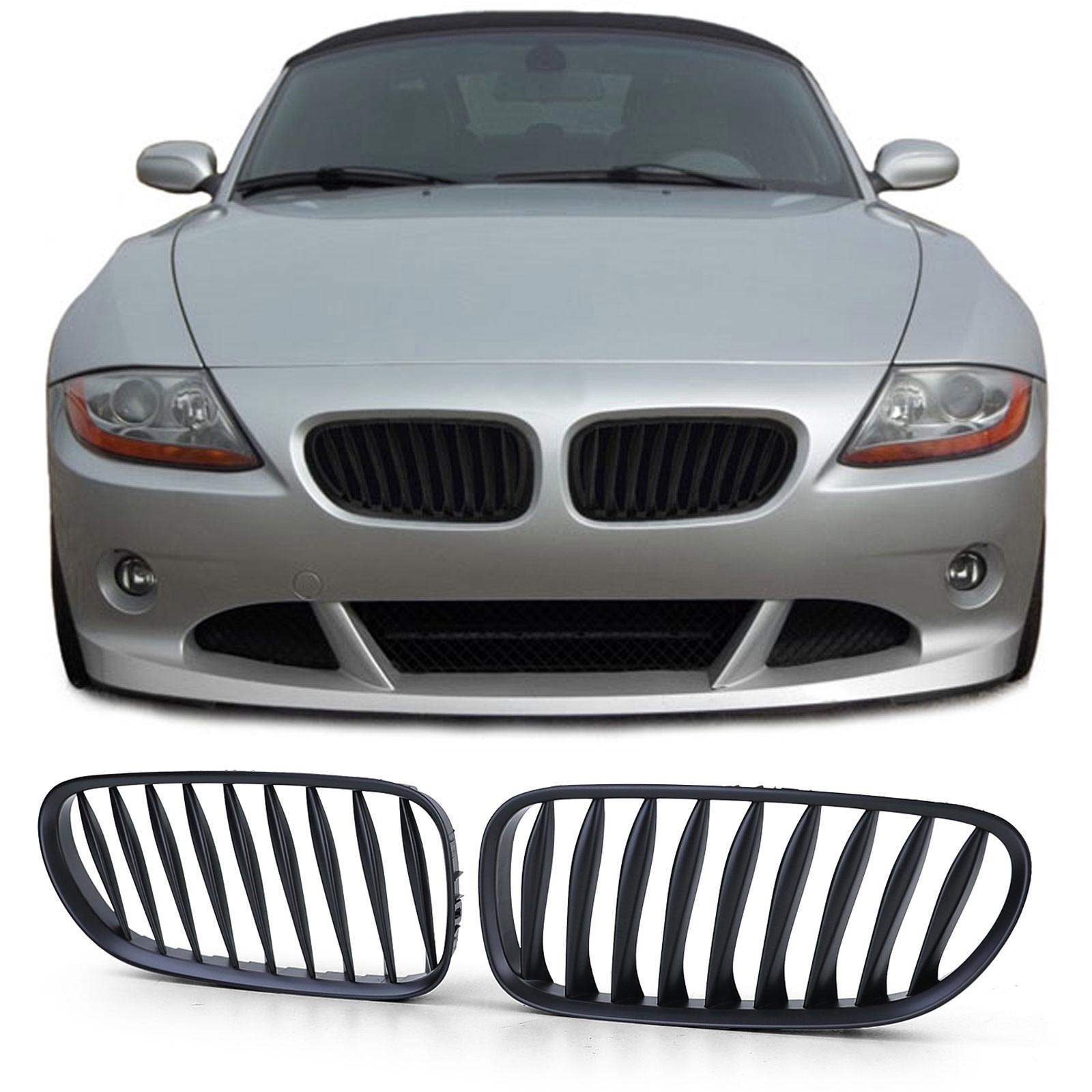 Autogrille geschikt voor BMW Z4 E85 E86 02-09 - Sport rooster - PERFORMANCE ZWART MAT