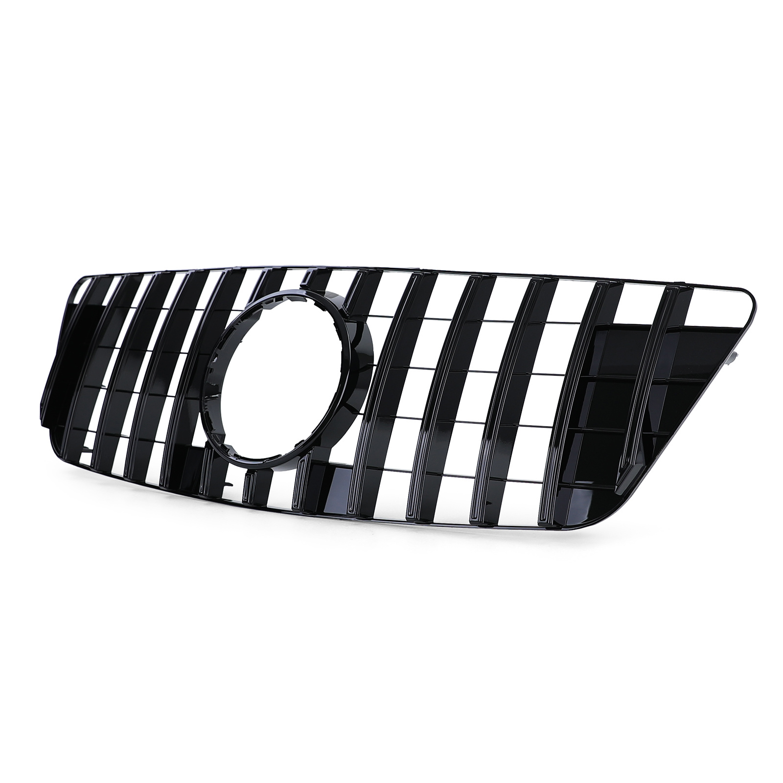 Autogrille - Mercedes M Klasse W164 Facelift 08-11 - Sportieve look - Zwart Glans