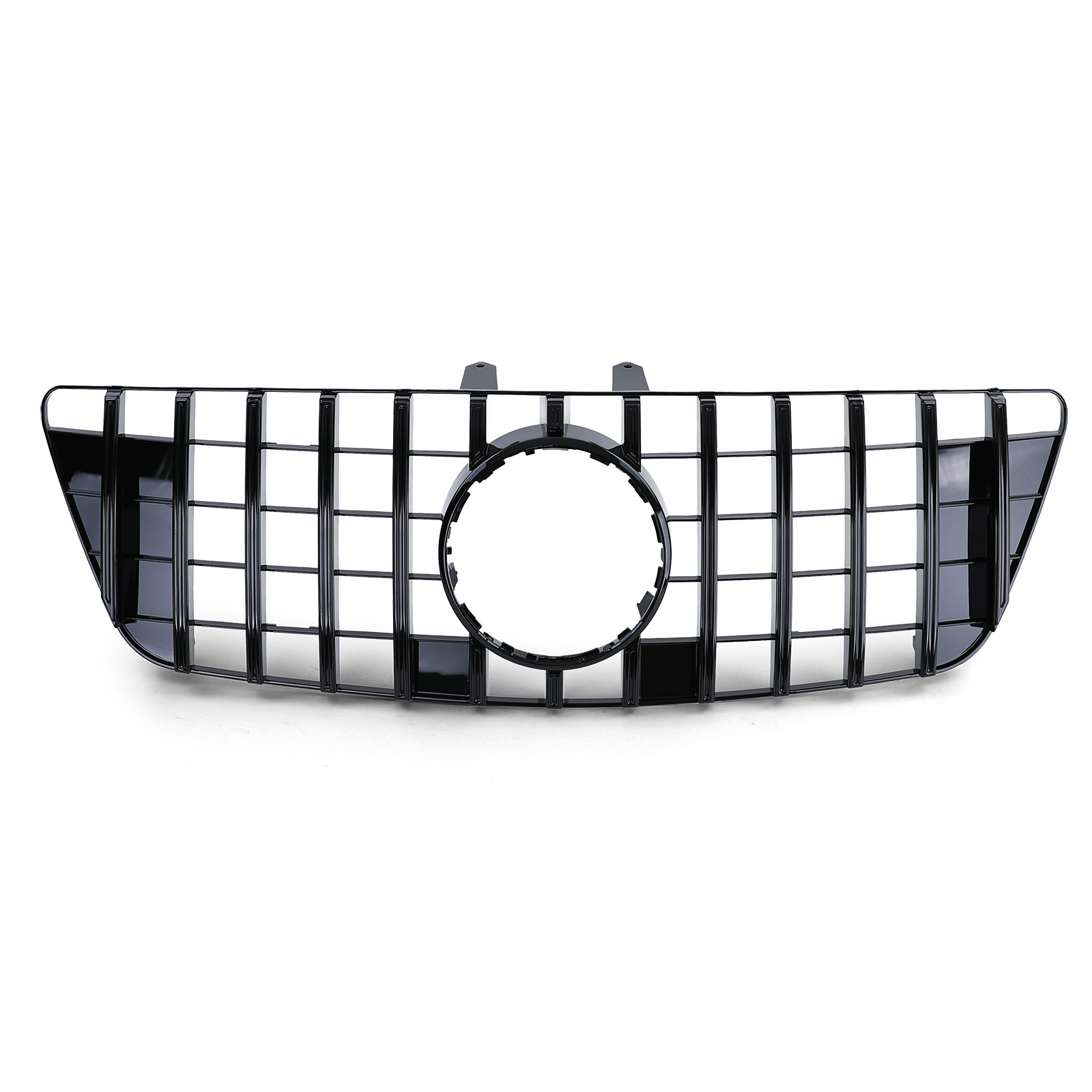 Autogrille - Mercedes M Klasse W164 Facelift 08-11 - Sportieve look - Zwart Glans