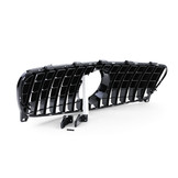Autogrille geschikt voor Mercedes GLA X156 17-20 - Sportief rooster - Glanzend Zwart