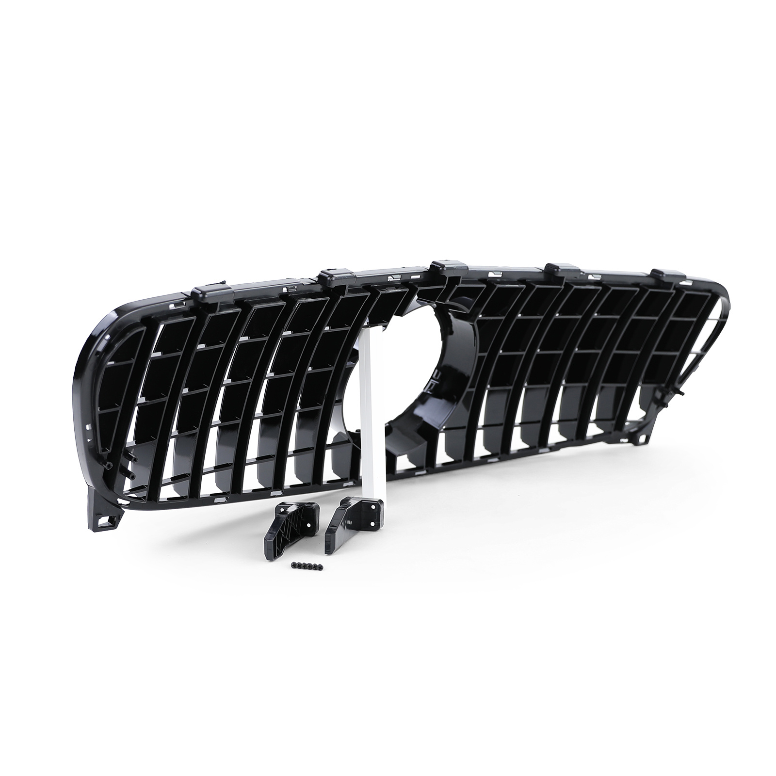 Autogrille - Mercedes GLA X156 17-20 - Sportief rooster - Glanzend Zwart