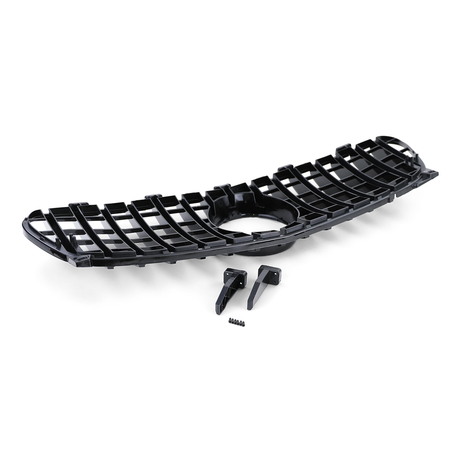 Autogrille - Mercedes GLA X156 17-20 - Sportief rooster - Glanzend Zwart