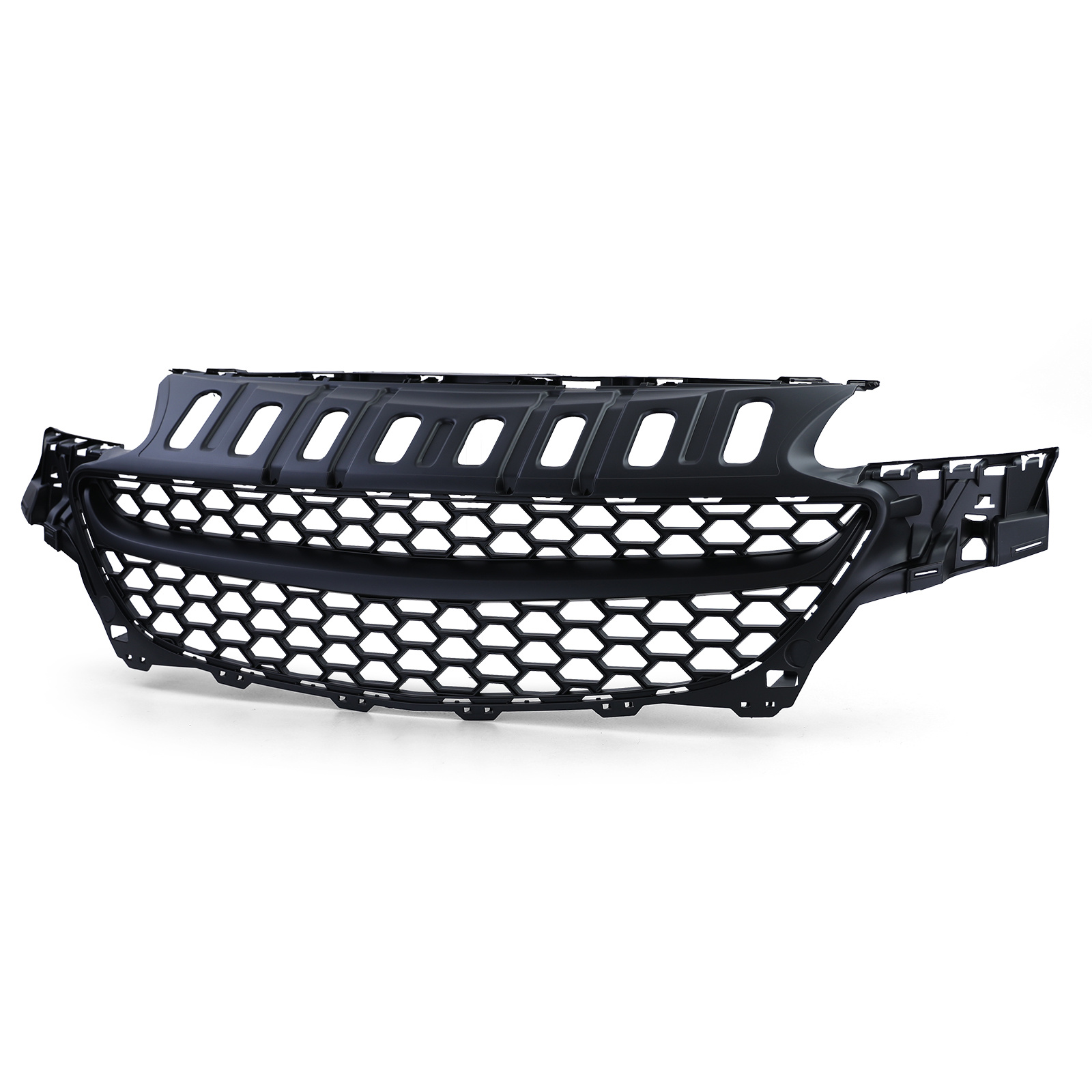 Autogrille geschikt voor Opel Corsa E 2014 - Zwart - Badgeloos, sportieve look