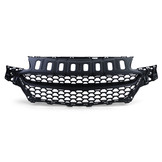 Autogrille - Opel Corsa E 2014 - Zwart - Badgeloos, sportieve look